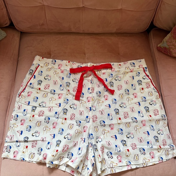 BODEN Phoebe Short PJ Shirt & Short Set in Dog Cartoon Print - Picture 6 of 9